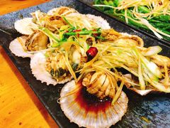 油泼扇贝-老东镇啤酒屋海鲜加工·蒸汽海鲜·海鲜烧烤(台东店)