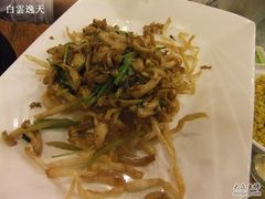 鹅肝酱爆白玉菇-金百万烤鸭店(马甸店)