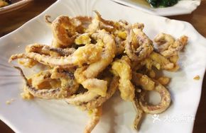 Salted Egg Yolk Baked Squid Tentacles