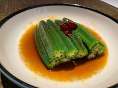 椒麻秋葵-港丽餐厅