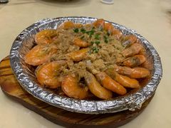 铁板蒜蓉焗大虾-不倒翁·徽天下名菜楼(马鞍山路店)