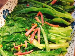 菜心蒸火腿-蜜桃餐厅·江浙融合菜(荟聚购物中心店)