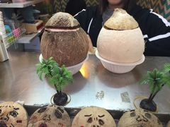 -椰爺爺·椰子冻砵仔糕