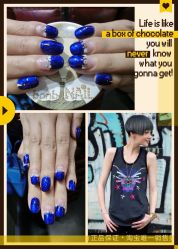 点击看大图 糖果指甲造型-光SPA科技美肤