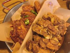 炸鸡翅一半一半-富乐满韩国正宗炸鸡韩国料理(虹泉路店)