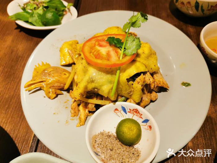 大头虾越式风味餐厅(光明广场店)越式麻油捞鸡图片