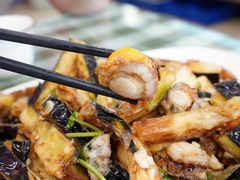茄子拌扇贝-华圆美食
