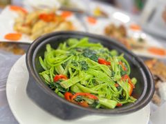 虾酱通菜-凤城康记饭店
