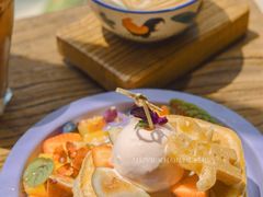 香草浆果松饼-邊渡咖啡