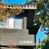 花树旁的咖啡厅