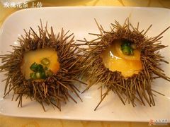 海胆，看着想炖蛋，吃完了还觉得像炖蛋-海岛渔村大酒店(云霄路店)