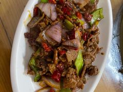 爆炒牛肉-阿弟特色海鲜餐厅·大排档(平潭店)