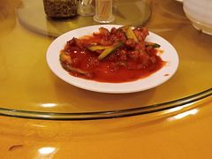 青瓜咕咾肉-黄山排云型旅酒店餐厅