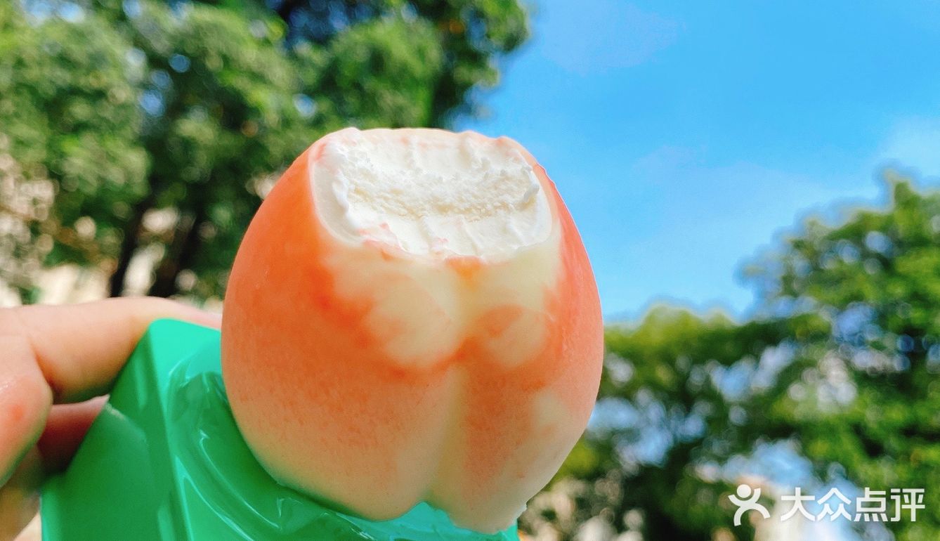 天天都要吃一个的火爆🔥桃子🍑雪糕，超正