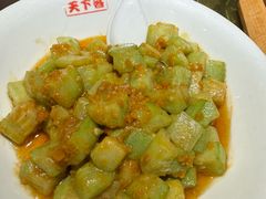 丝瓜炒盐蛋黄-天下客饭店(中山路店)