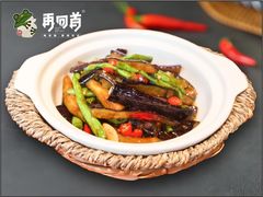 长豆角烧茄子-再回首泡椒牛蛙(骆驼店)