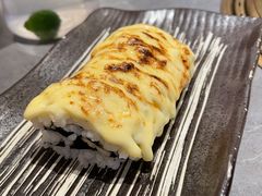 火炙芝士蟹肉焗寿司-花时·炭火烧肉(东百中心A馆店)