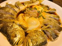 黄鱼蒸蛋肉饼-孔乙己酒家(虹桥路店)
