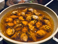 古越陈酿煮花螺-杭州西子湖四季酒店·金沙厅