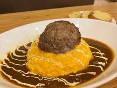 汉堡扒咖喱蛋包饭-Ufufu cafe(天神巷店)