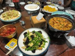 -东来菜馆•手抓海鲜家常菜•海鲜锅贴(鸽子窝店)