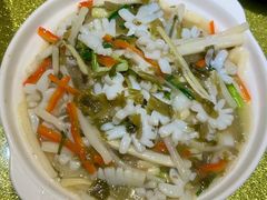 荠菜鲜笋炒目鱼-建国328小馆
