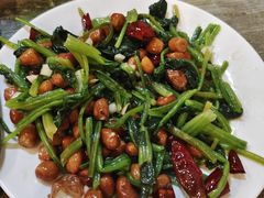 果仁菠菜-玫瑰红烤羊排(北新桥三条店)