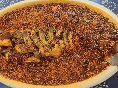 油泼辣子鱼-上王村王家三合院农家乐