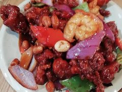 椒香虾仁爆鸡球-陈傻子餐厅(世纪都会店)