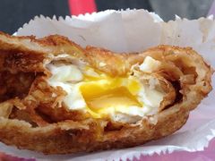-小红车炸蛋葱油饼