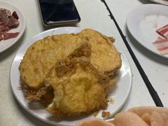 鸡蛋炸馒头片-大槐树烤肉馆