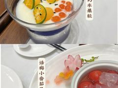 蝶豆花酸奶水果粒-天龙宝严素食馆(大兴善寺店)