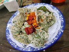 面拖桑树叶-天台徐家小吃