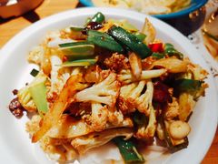 干锅有机花菜-胖老汉椒麻鸡清真新疆菜(西御街店)