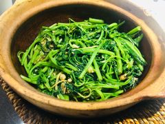 啫啫虾酱空心菜-熠盛粤味(永康路店)
