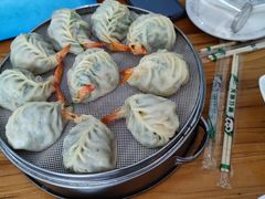 精品大虾猪肉韭菜大陷-小叶大馅饺子城