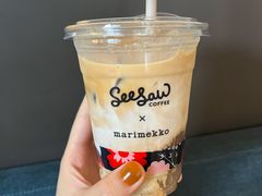 山茶桃胶拿铁-Seesaw Coffee(苏州中心店)