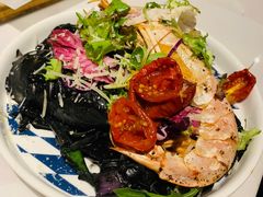 大虾海鲜墨鱼汁扁面-打趸BTC·Breaktime cafe(北京路店)