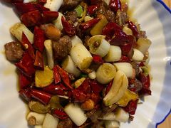 爆炒牛肉粒-百年粉蒸牛肉