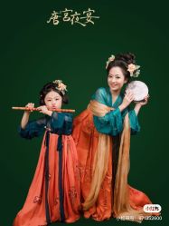 -后宫·古装汉服京剧儿童亲子全家福摄影