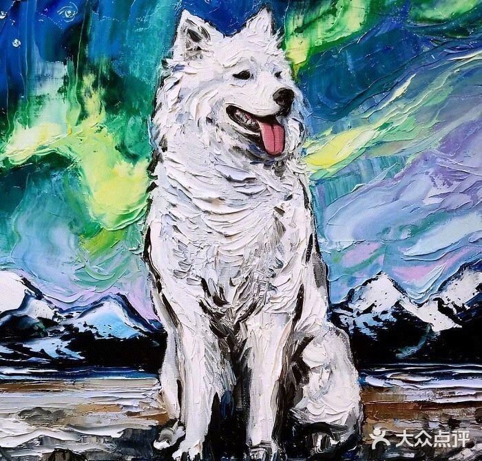 当梵高的《星月夜》遇上可爱的狗子🐶