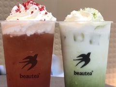 红莓乳酪鲜冰旋-BeauTea水仙(coco park店)