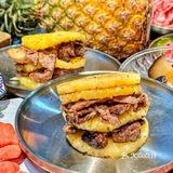 求你们赶紧去试试菠萝烤肉 香到跳脚！