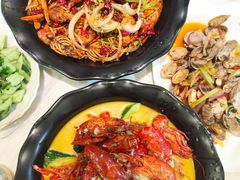 蒜泥龙虾中虾-香满锅老北京羊蝎子火锅·家常菜(新街口店)