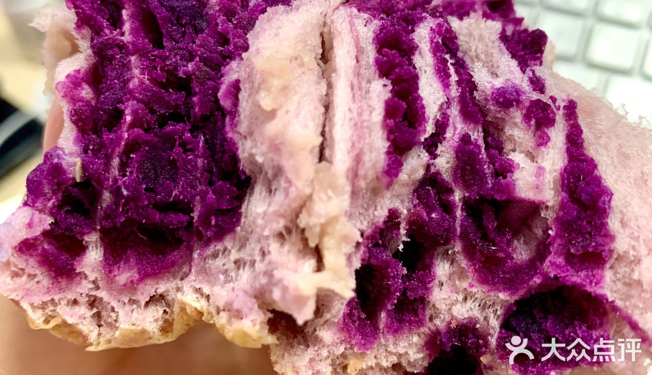 芋泥紫薯脑袋一定不能错过—空口吃陷的面包