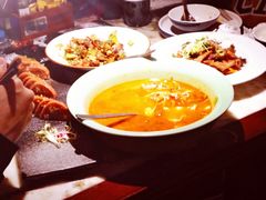 番茄海鲜煮西兰花-绿茶餐厅(乐峰广场店)