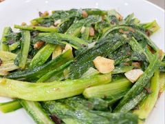 豆豉鲮鱼炒麦菜-鹏城人家海鲜酒家·23年老字号(较场尾店)
