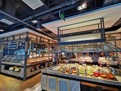 面包甜点陈列柜-比格比萨自助(万柳华联店)