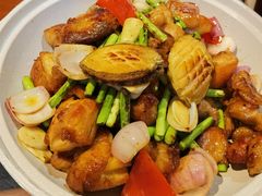 -东来菜馆•手抓海鲜家常菜•海鲜锅贴(鸽子窝店)