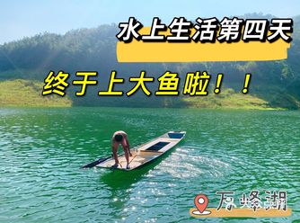 万峰湖,国庆水上生活第四天,终于上大鱼啦️